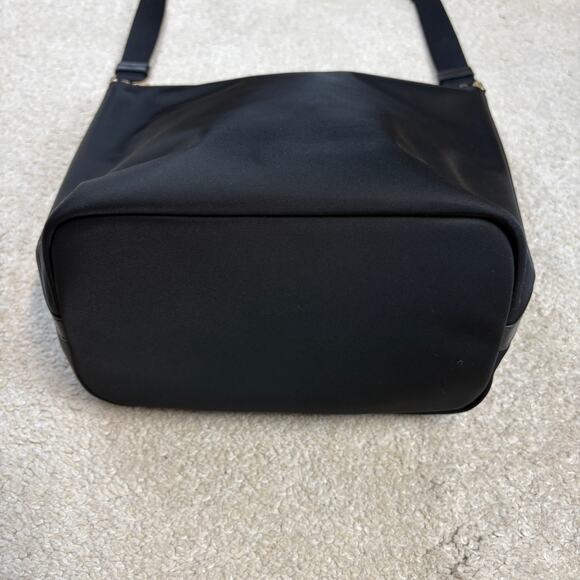 NWOT Kate Spade Chelsea Large Duffle Crossbody Black Recycled Nylon Zip Top - Picture 7 of 7